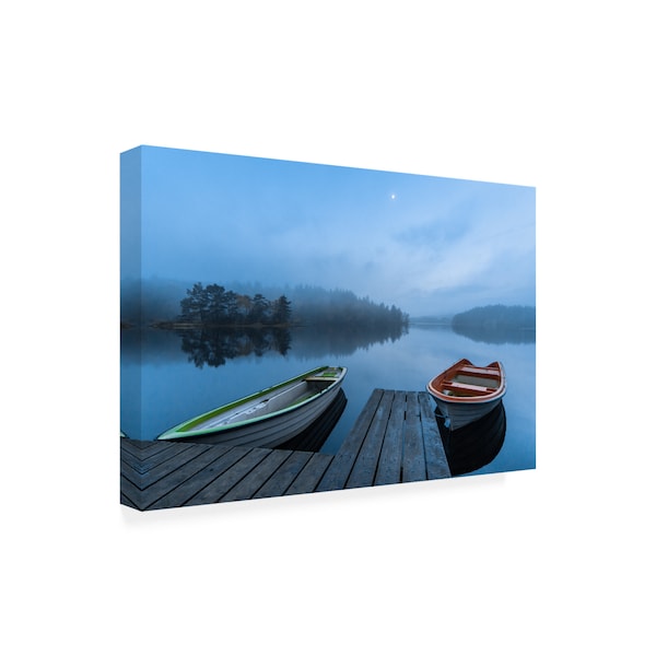 Benny Pettersson 'Dawn At The Lake' Canvas Art,12x19